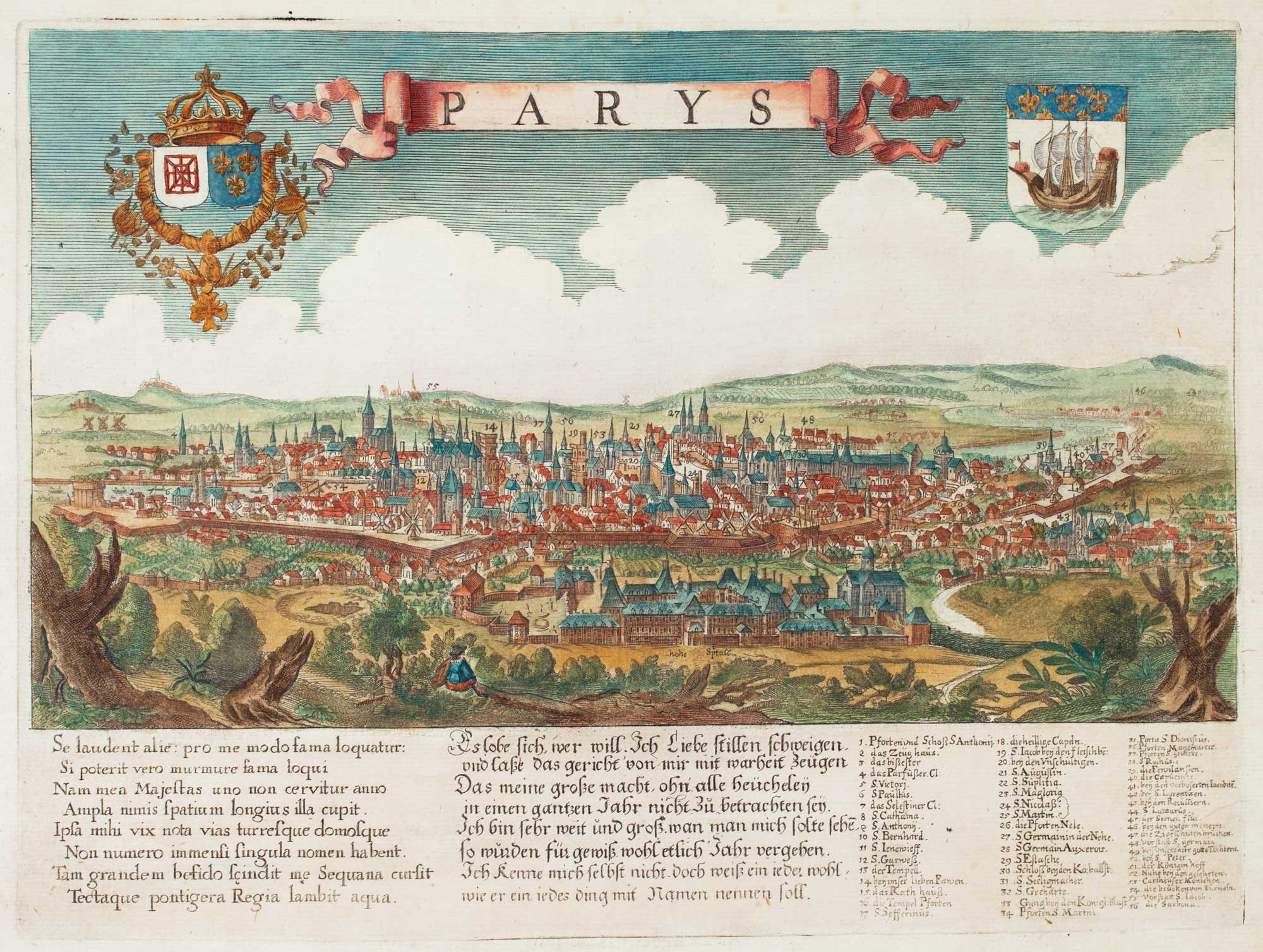 Paris bird's eye view