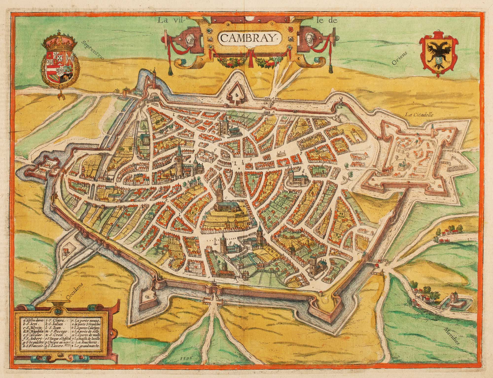 Braun and Hogenberg Cambrai
