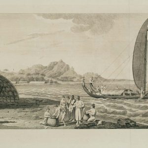 Raiatea Island from Cook's Voyages - No 3. [A view of the island of Ulietea by HAWKESWORTH, John., 1773 – Altea Gallery