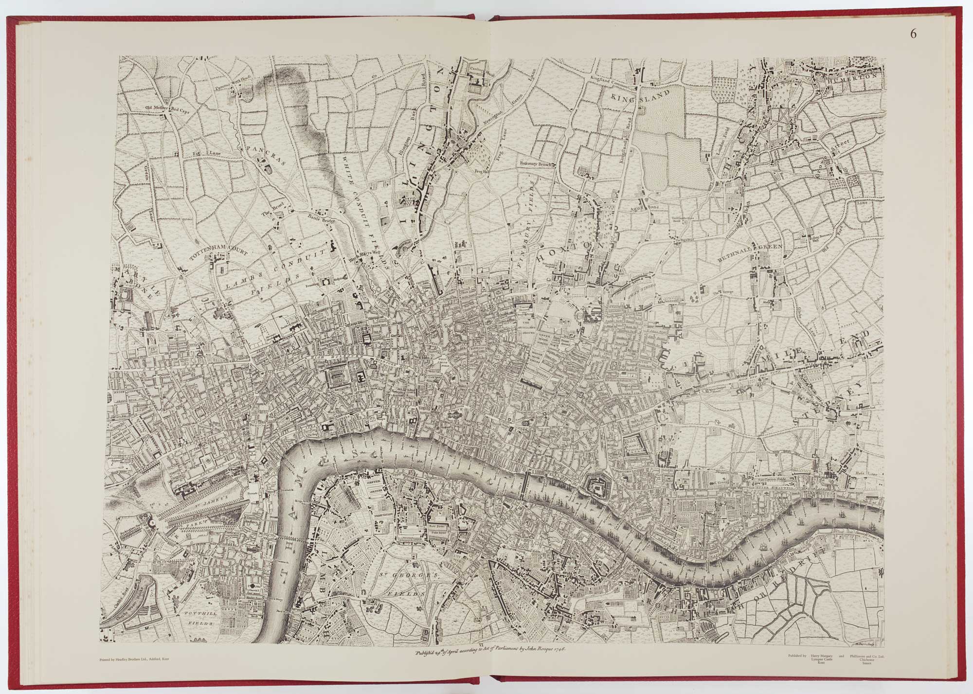 Rocque London environs facsimile