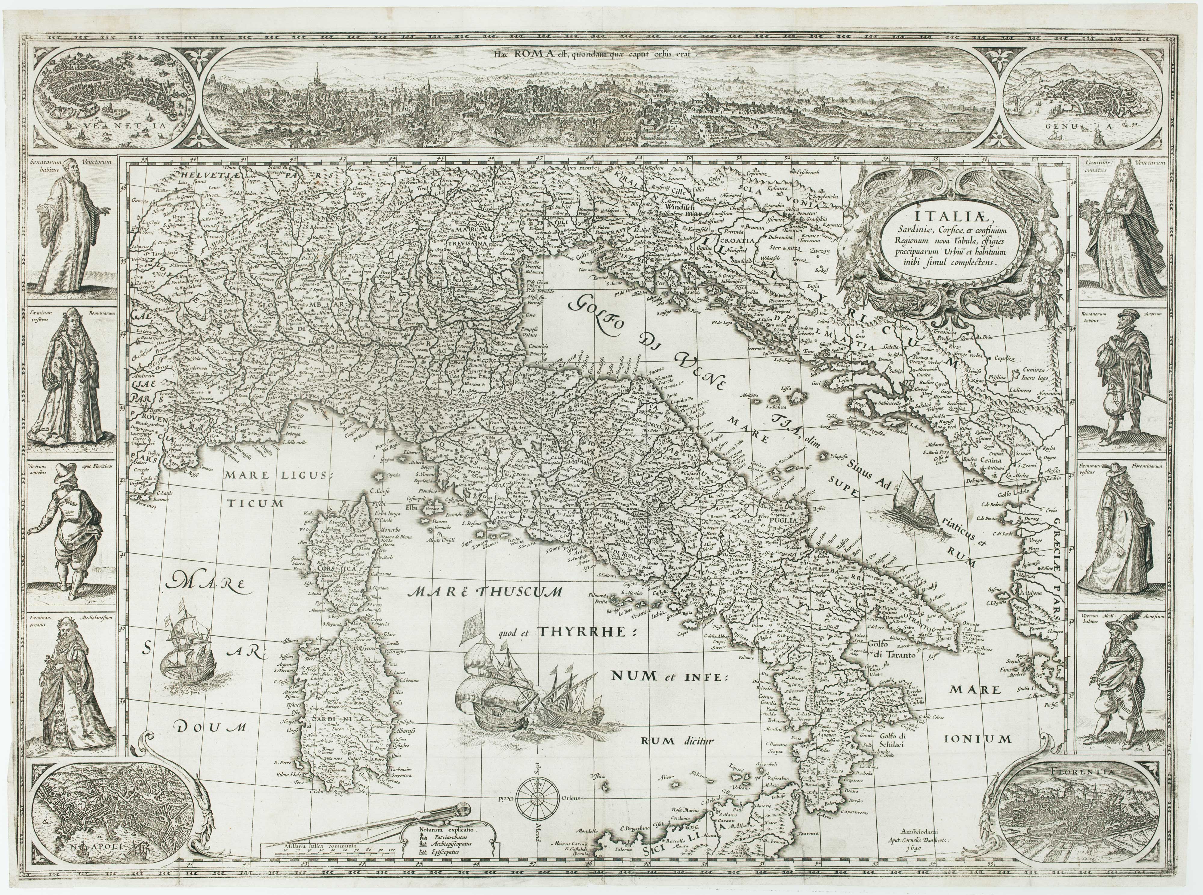 Blaeu Italy carte à figures