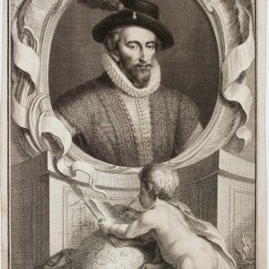 Portrait of Walter Raleigh - Sr. Walter Ralegh by HOUBRAKEN, Jacobus., 1739 – Altea Gallery