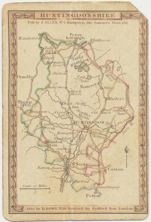 Allen Huntingdonshire Playing Card