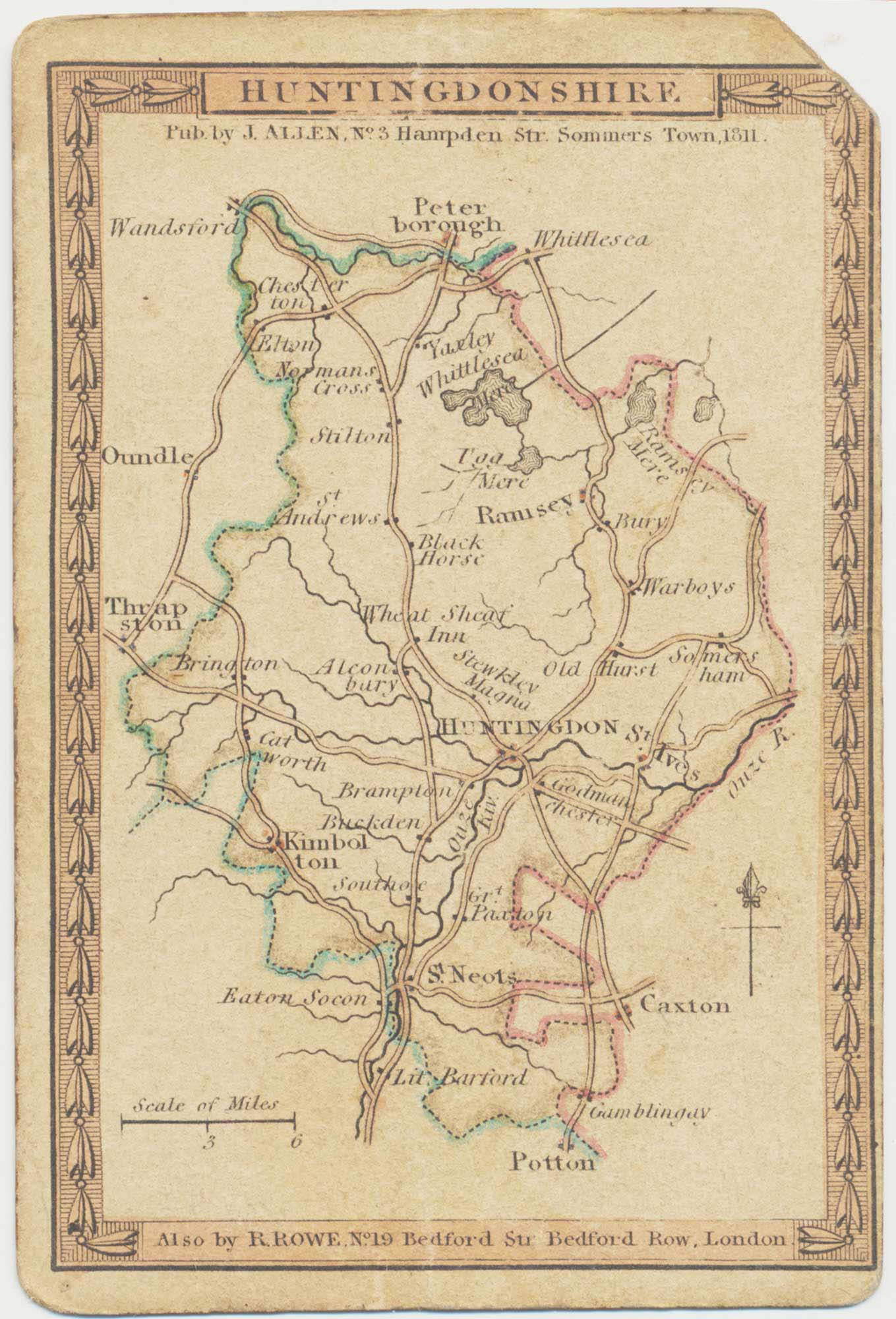 Allen Huntingdonshire Playing Card