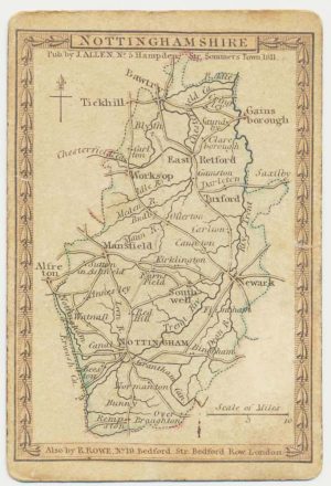 Allen Nottinghamshire Playing Card