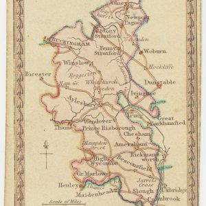 A scarce playing-card map of Buckinghamshire - Buckinghamshire. by ALLEN, Joseph., 1811 – Altea Gallery