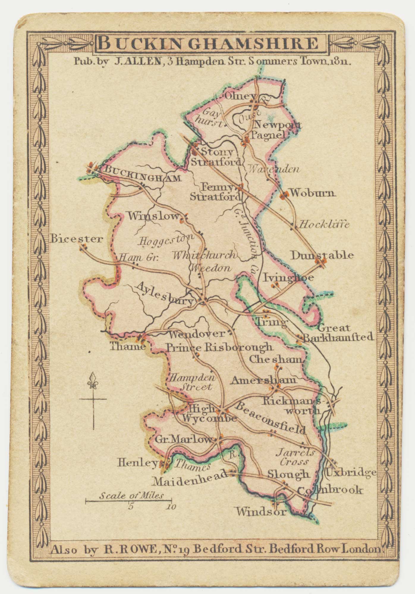 Allen Buckinghamshire Playing Card