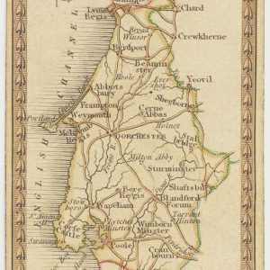 A scarce playing-card map of Dorset - Dorsetshire. by ALLEN, Joseph., 1811 – Altea Gallery