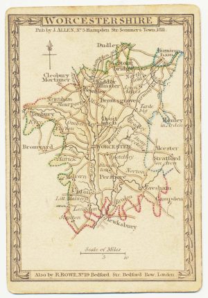 Allen Worcestershire Playing Card