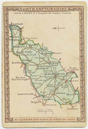 Allen Northamptonshire Playing Card
