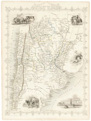 Chili and La Plata. by TALLIS, John., 1851.