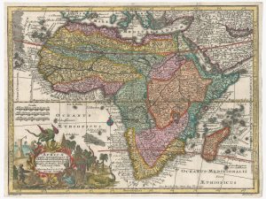 Seutter Africa miniature