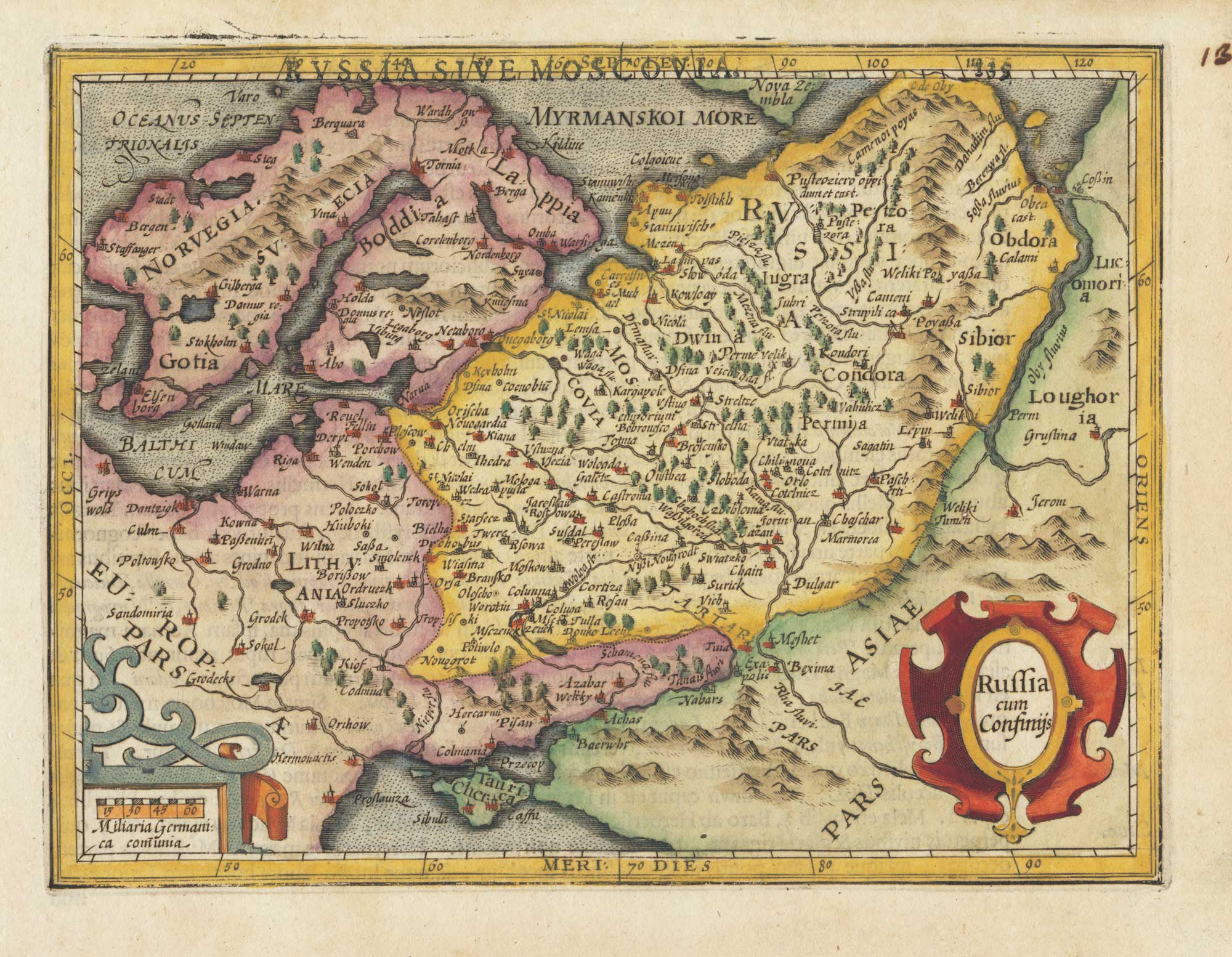 Hondius Russia miniature