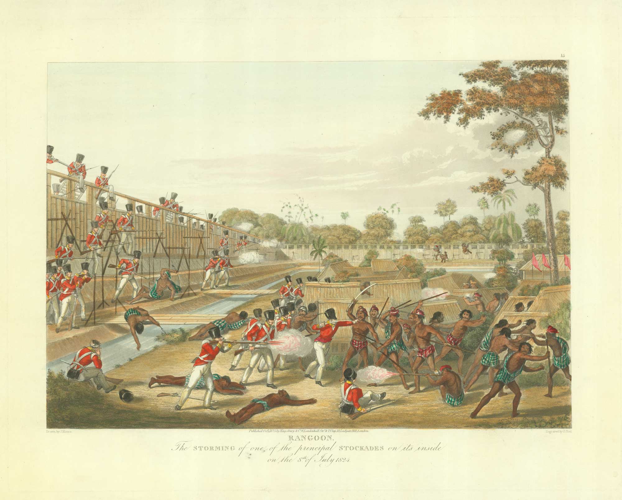 Moore Rangoon Storming the Stockades