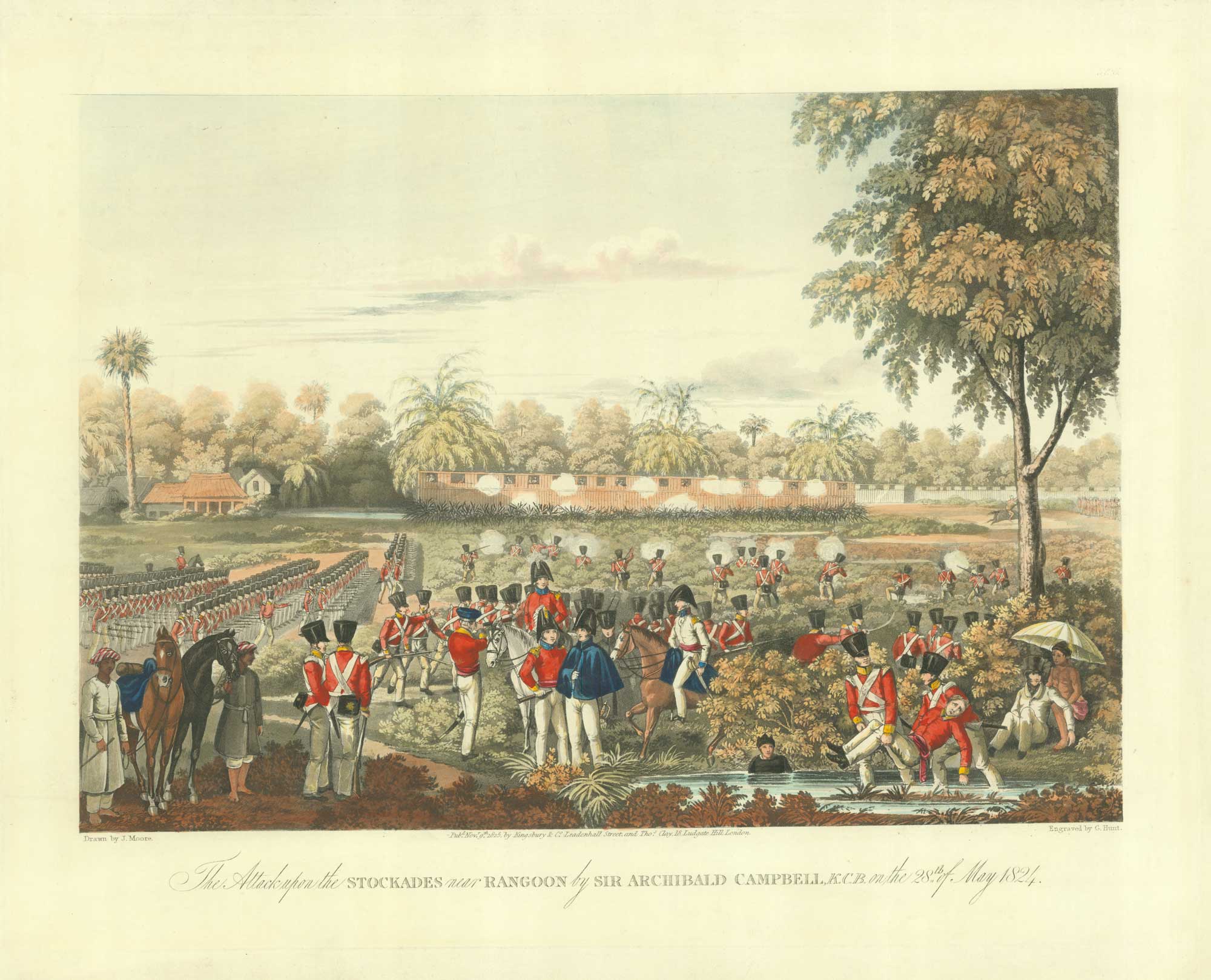 Moore Rangoon Attacking the Stockades