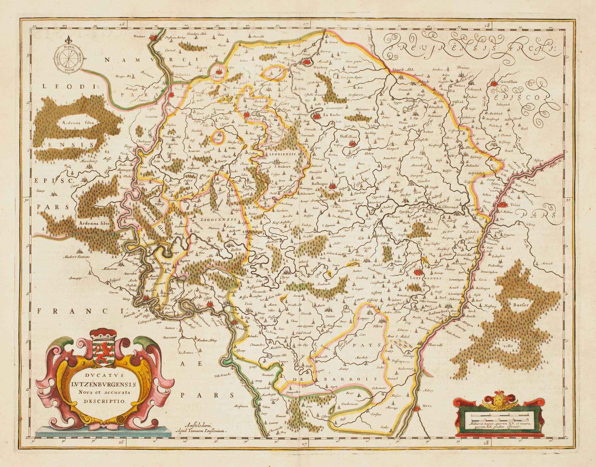 Ducatus Lutzenburgensis Nova et accurata Descriptio. by JANSSON, Jan., 1666.