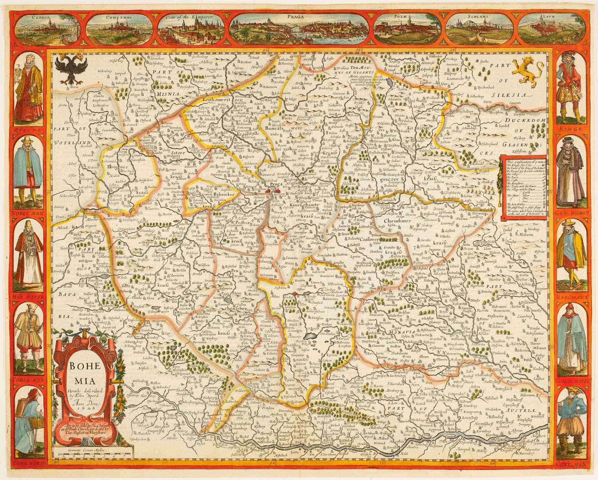 Bohemia. by SPEED, John., 1676.