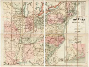 Lloyd's American Railroad Map, Showing the Whole Seat of War. by LLOYD, James T., 1861.