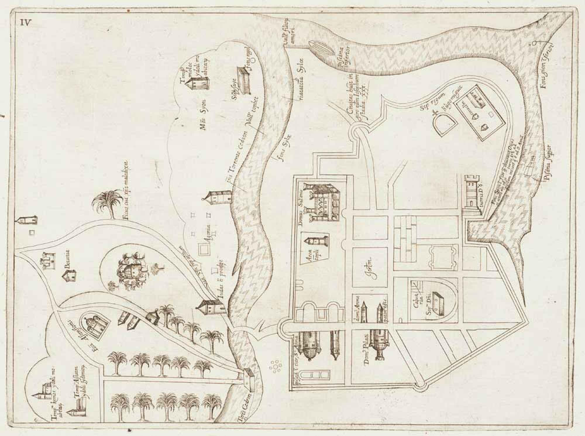 [Untitled plan of Jerusalem.] by VESCONTE, Pietro., 1611.