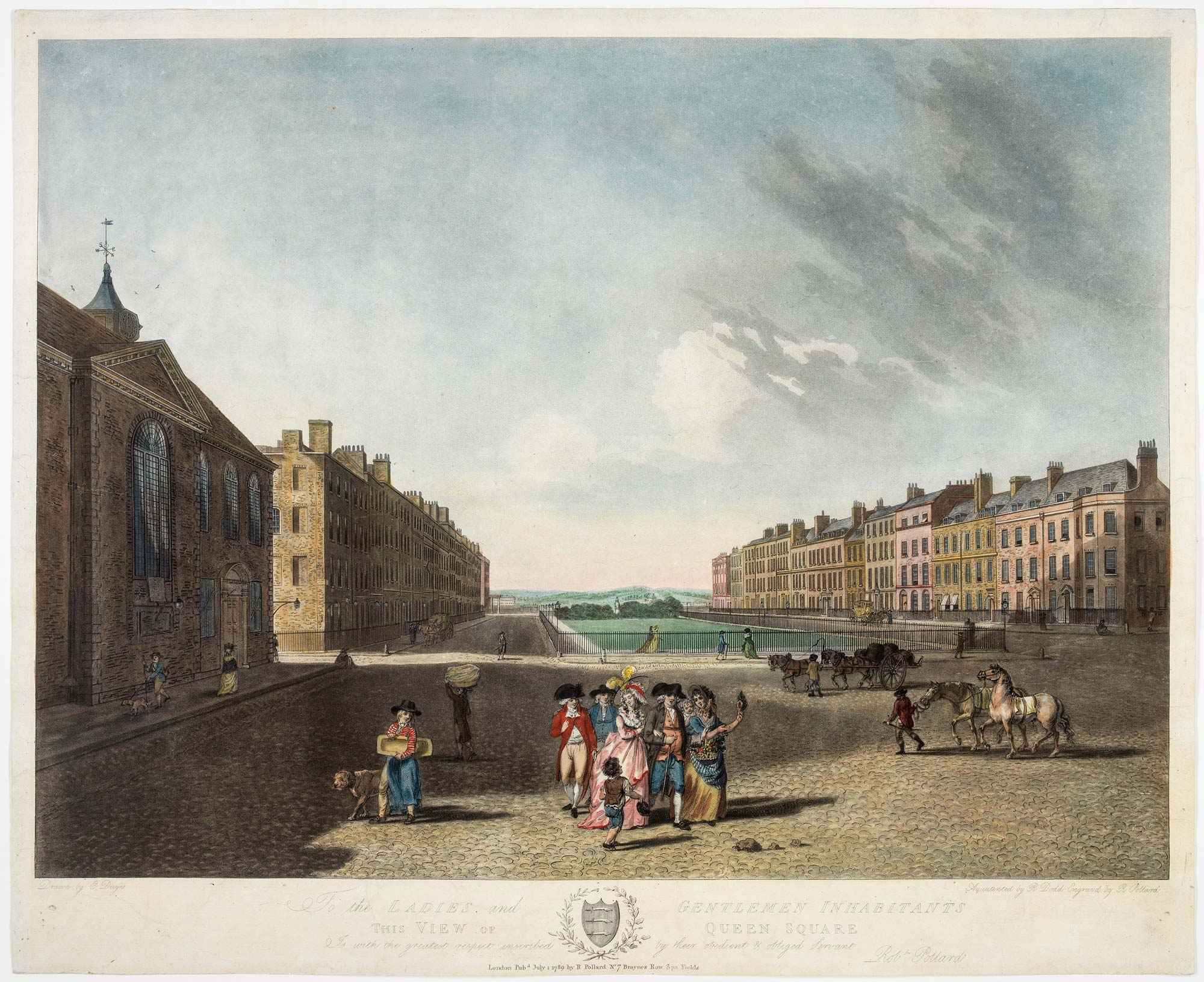 To the Ladies and Gentlemen Inhabitants This View of Queen by DAYES, Edward., 1789.