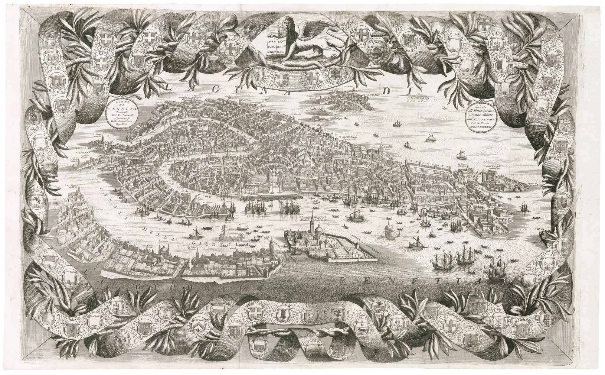Citta di Venetia. by CORONELLI, Vincenzo Maria., 1693.