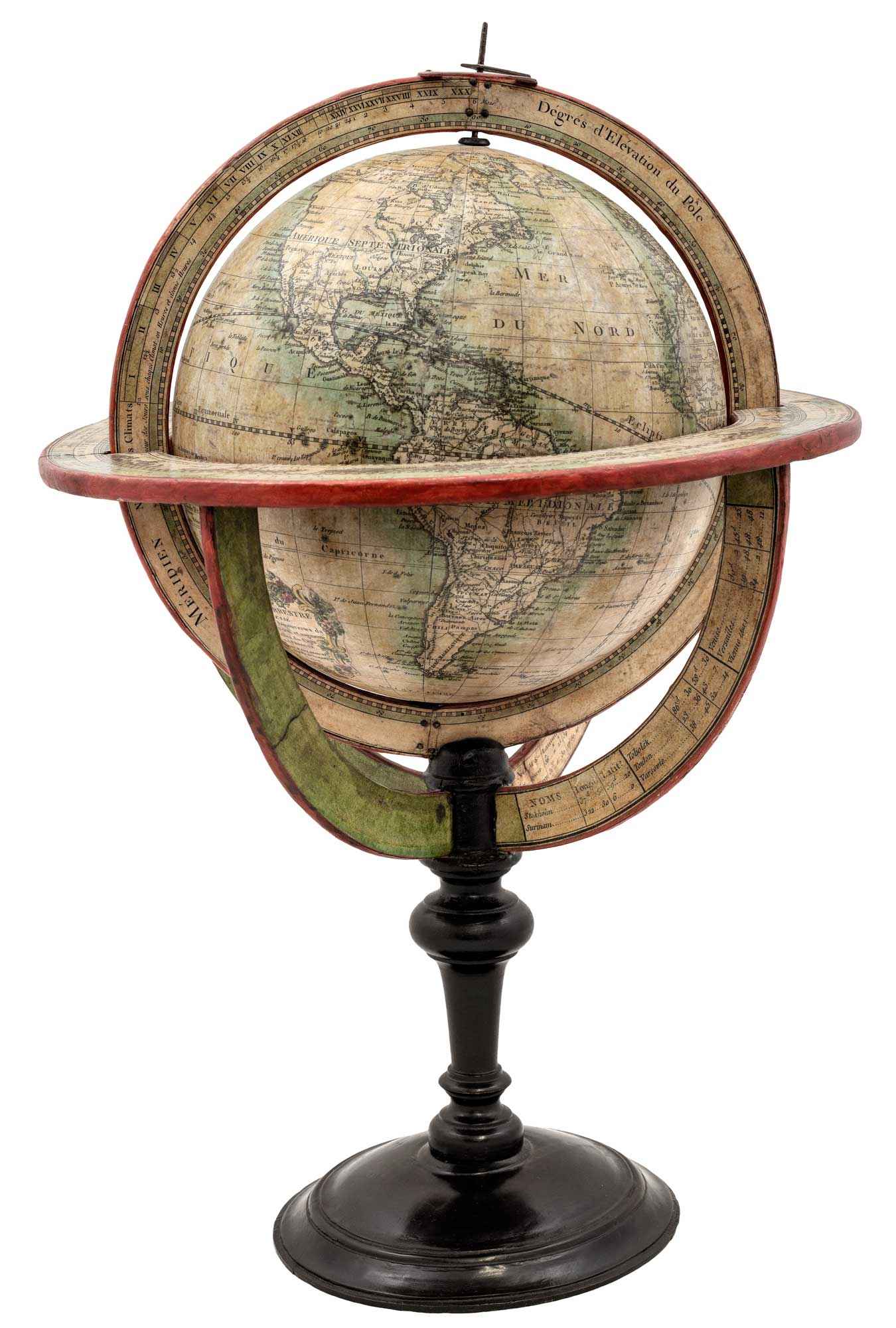 Globe Terrestre Dressé d'après les Découvertes du Capitaine Cook et by DELAMARCHE, Charles François., 1801.