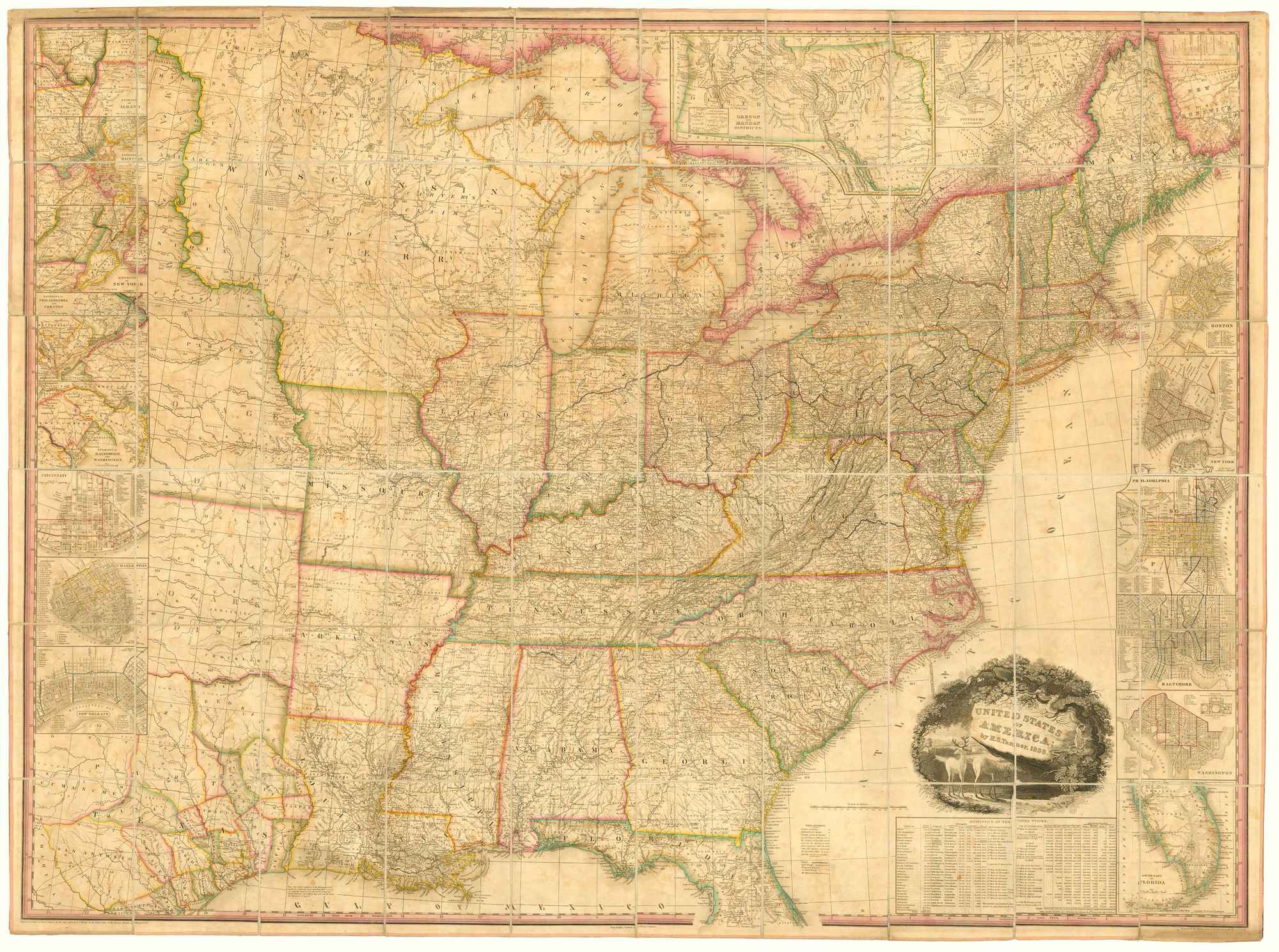 United States of America by H.S. Tanner. 1838. by TANNER, Henry Schenck., 1838.