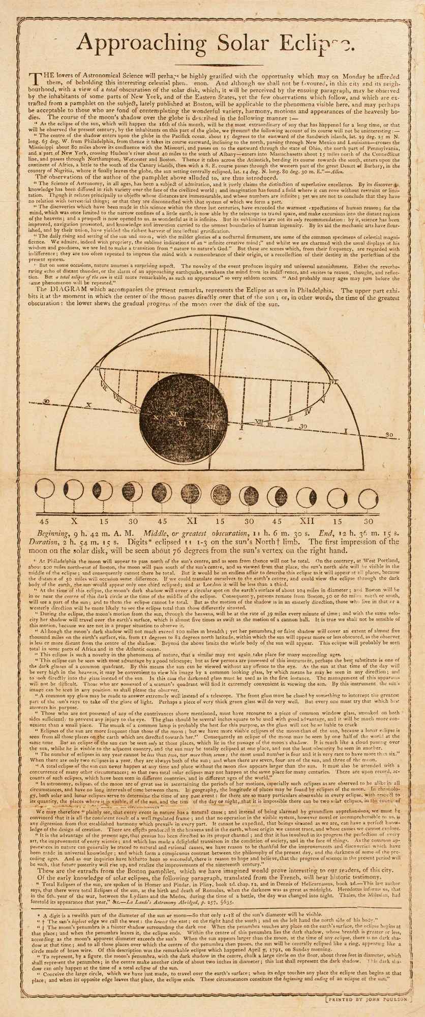 Poulson Philadelphia Eclipse