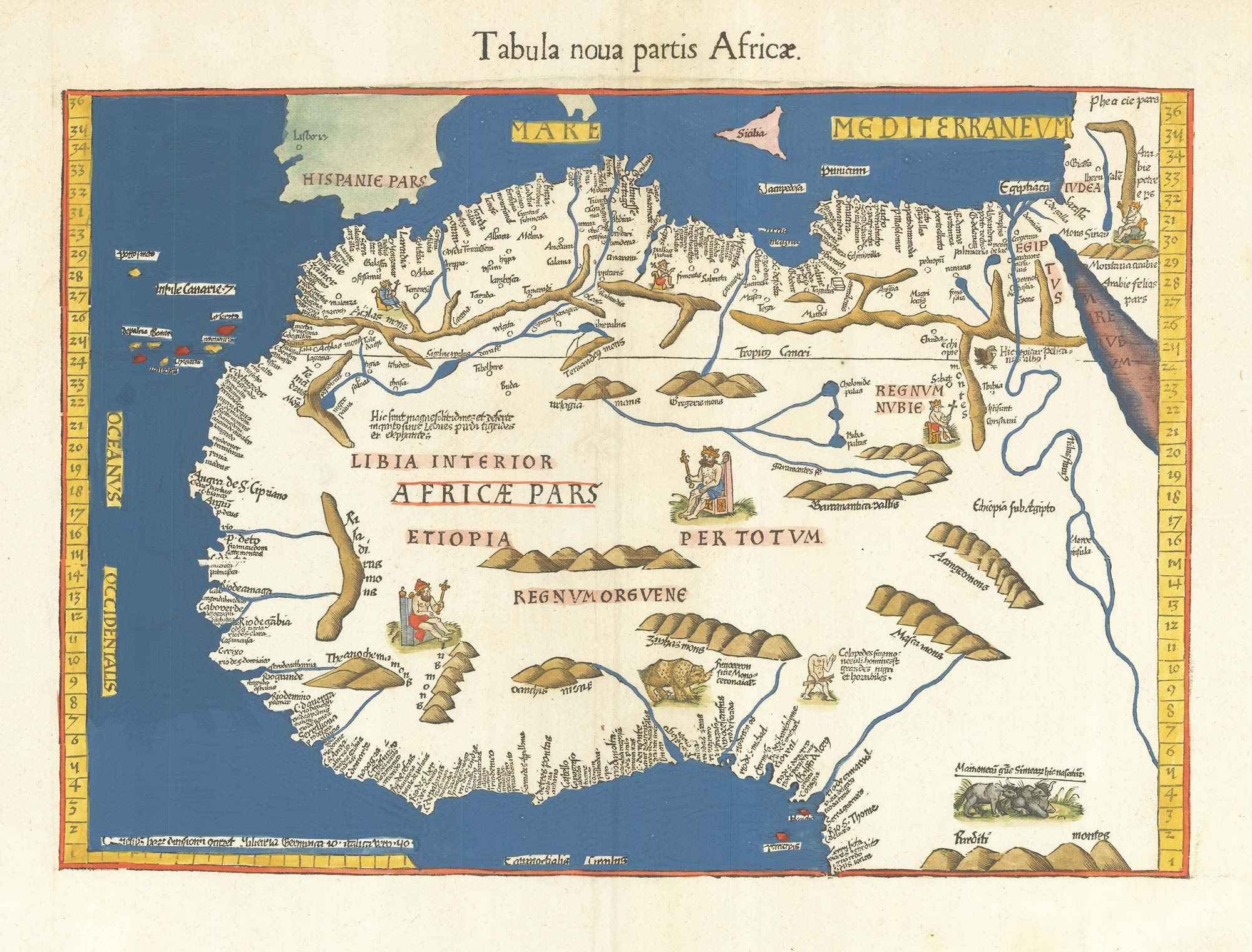 Waldseemuller North Africa 1541