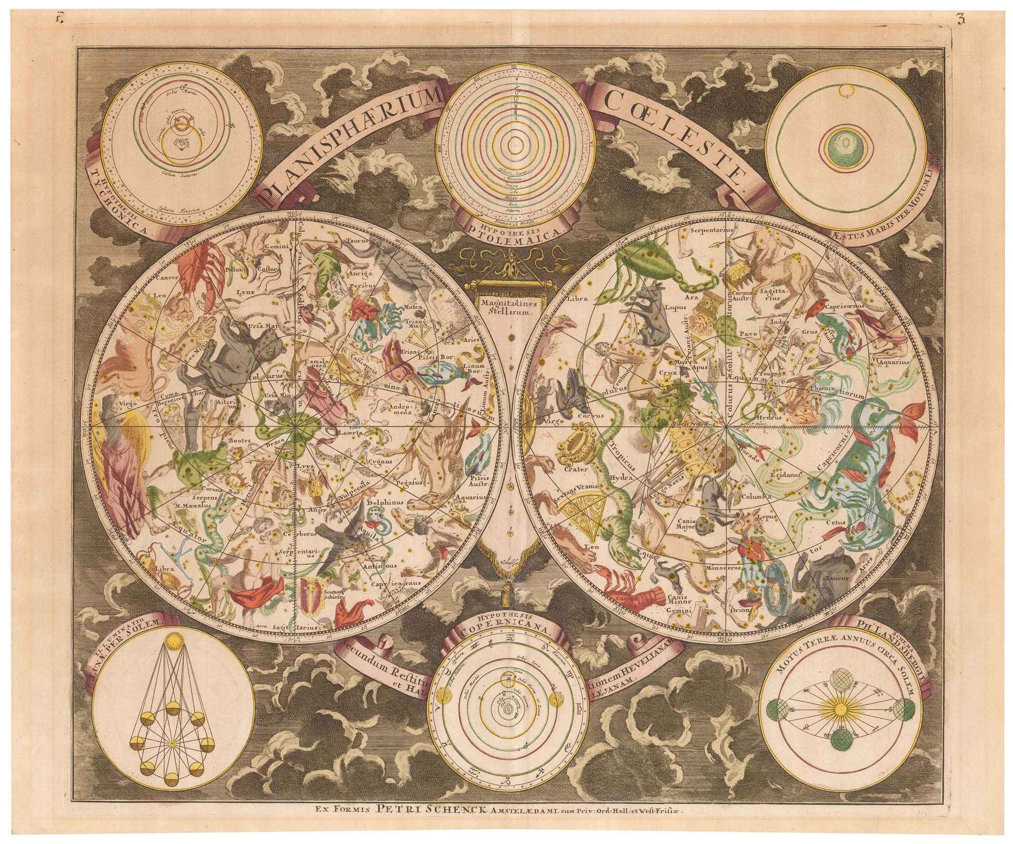 Planisphaerium Coeleste. by SCHENK, Pieter., 1705.