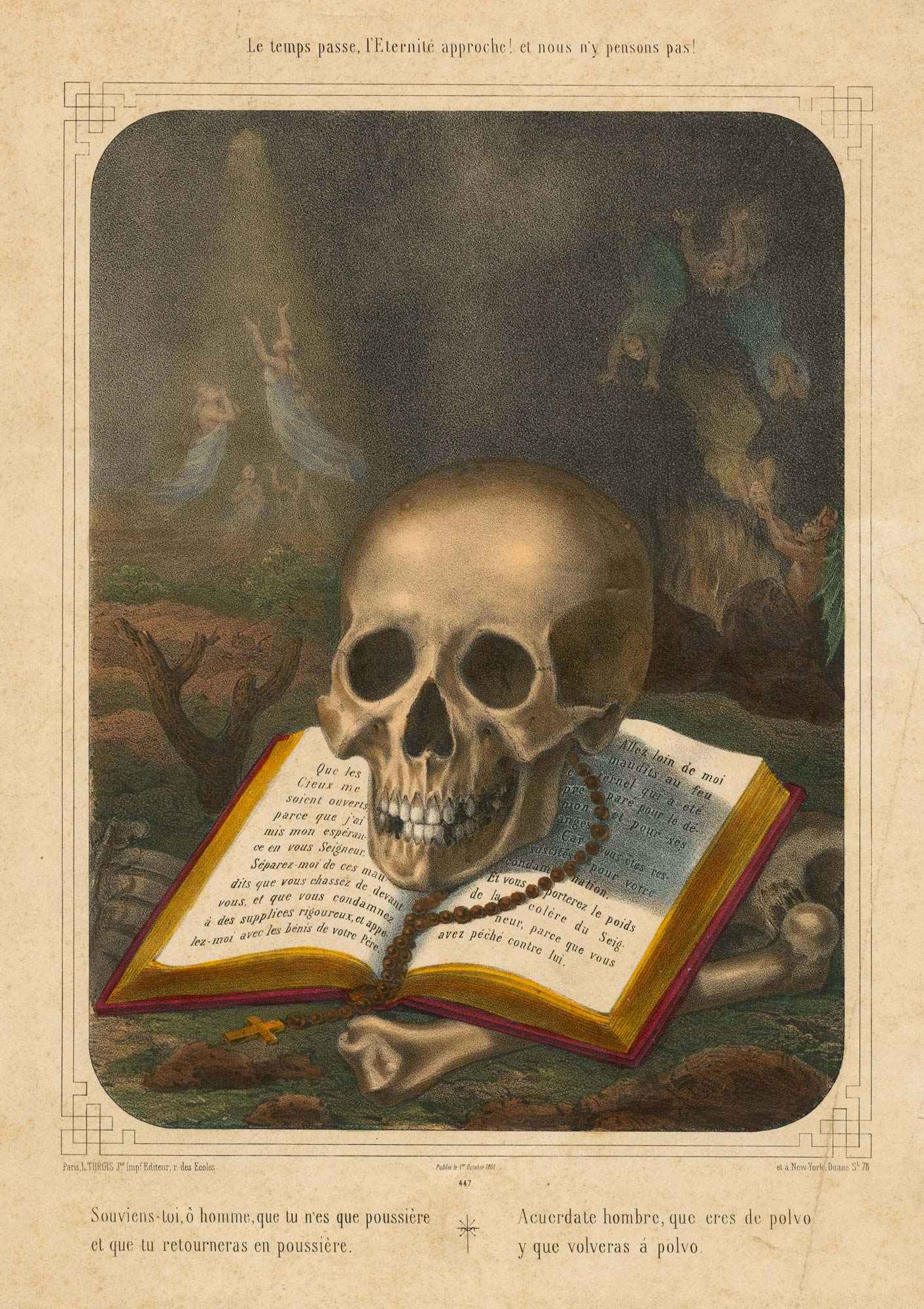 Le temps passe, l'Eternité approche ! et nous n'y pesnons by TURGIS, Louis jnr., 1861.