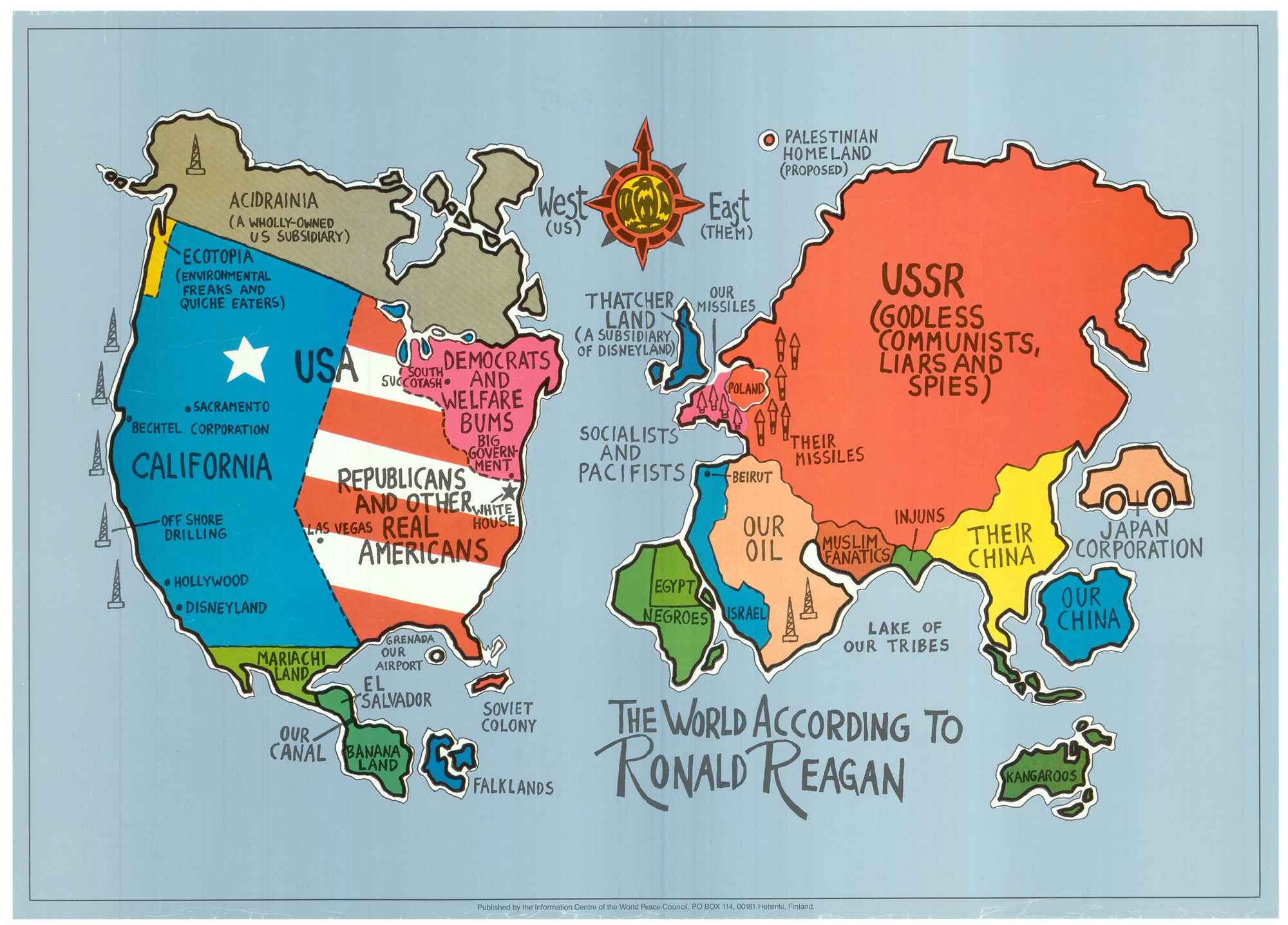 The World According to Ronald Reagan. by HORSEY, David., 1984.