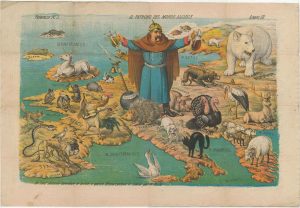 Grossi Serio Comic map of Europe 1875