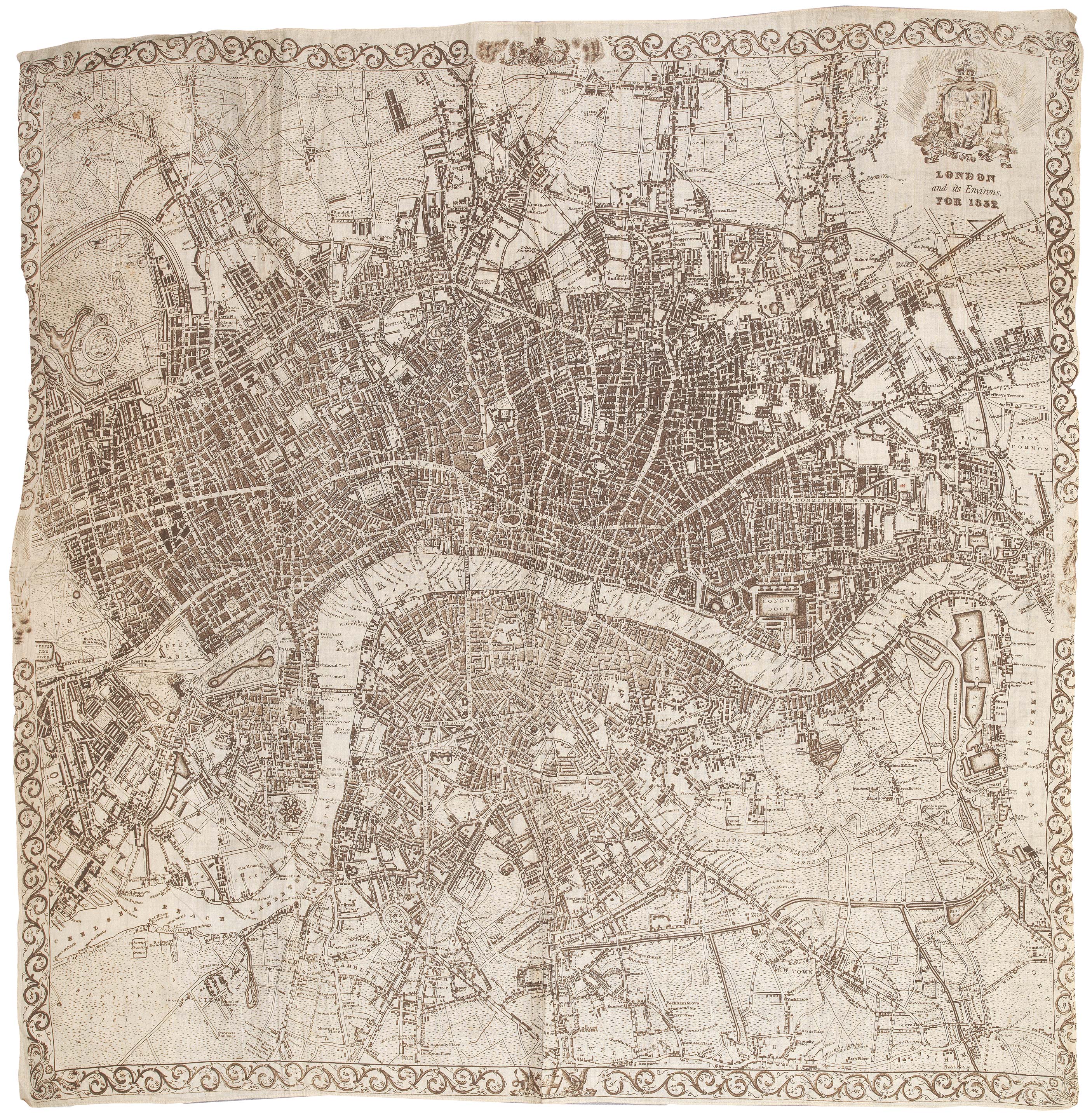 London handkerchief map