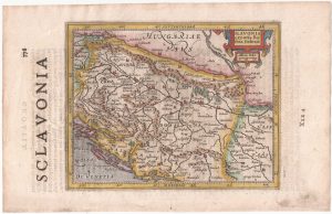 Hondius Croatia and Bosnia English Miniature