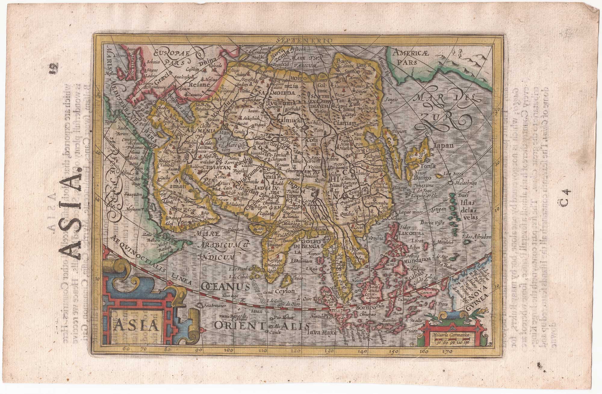 Hondius Asia English Miniature