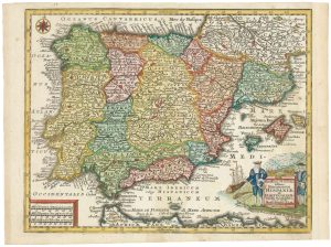 Seutter Iberia miniature