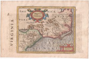 Hondius Virginia English Miniature