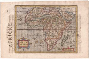 Hondius Africa English Miniature