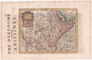 Hondius Abyssinia English Miniature