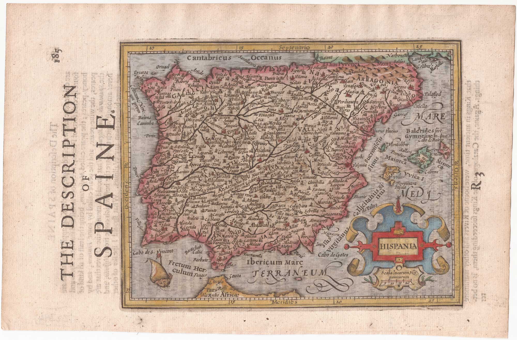 Hondius Iberia English Miniature