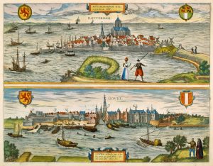 Braun and Hogenberg Rotterdam and Gouda