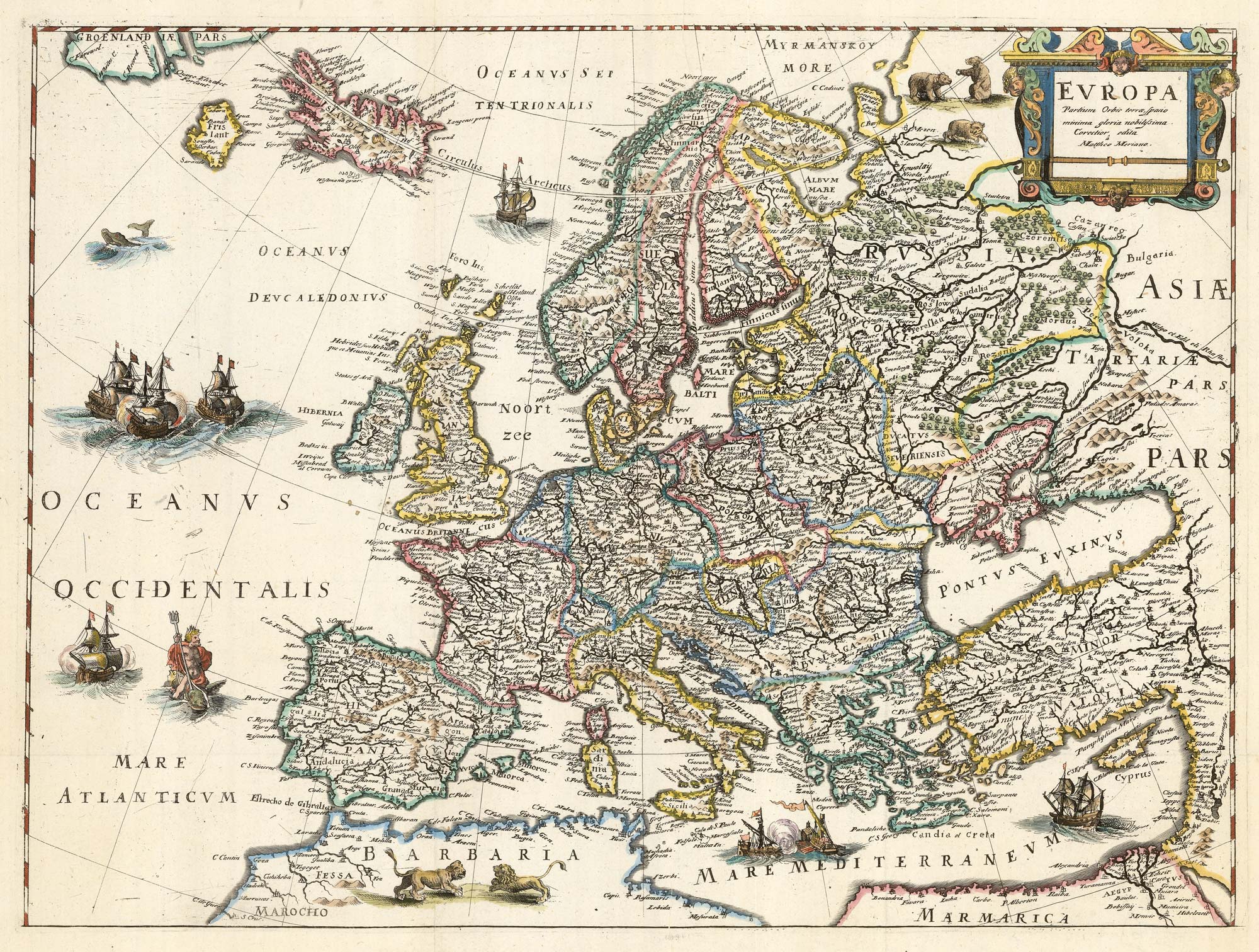 Merian Europe Partium Orbis