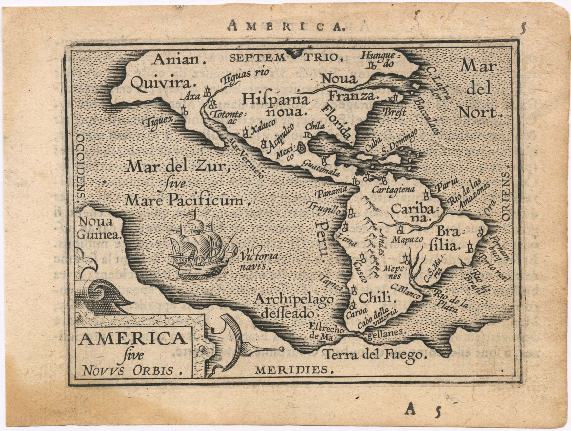 Ortelius America Galle 2