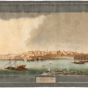 Isola di Malta. Veduta della Città Valletta presa dal Palazzo by PULLICINO, Alberto., 1770.