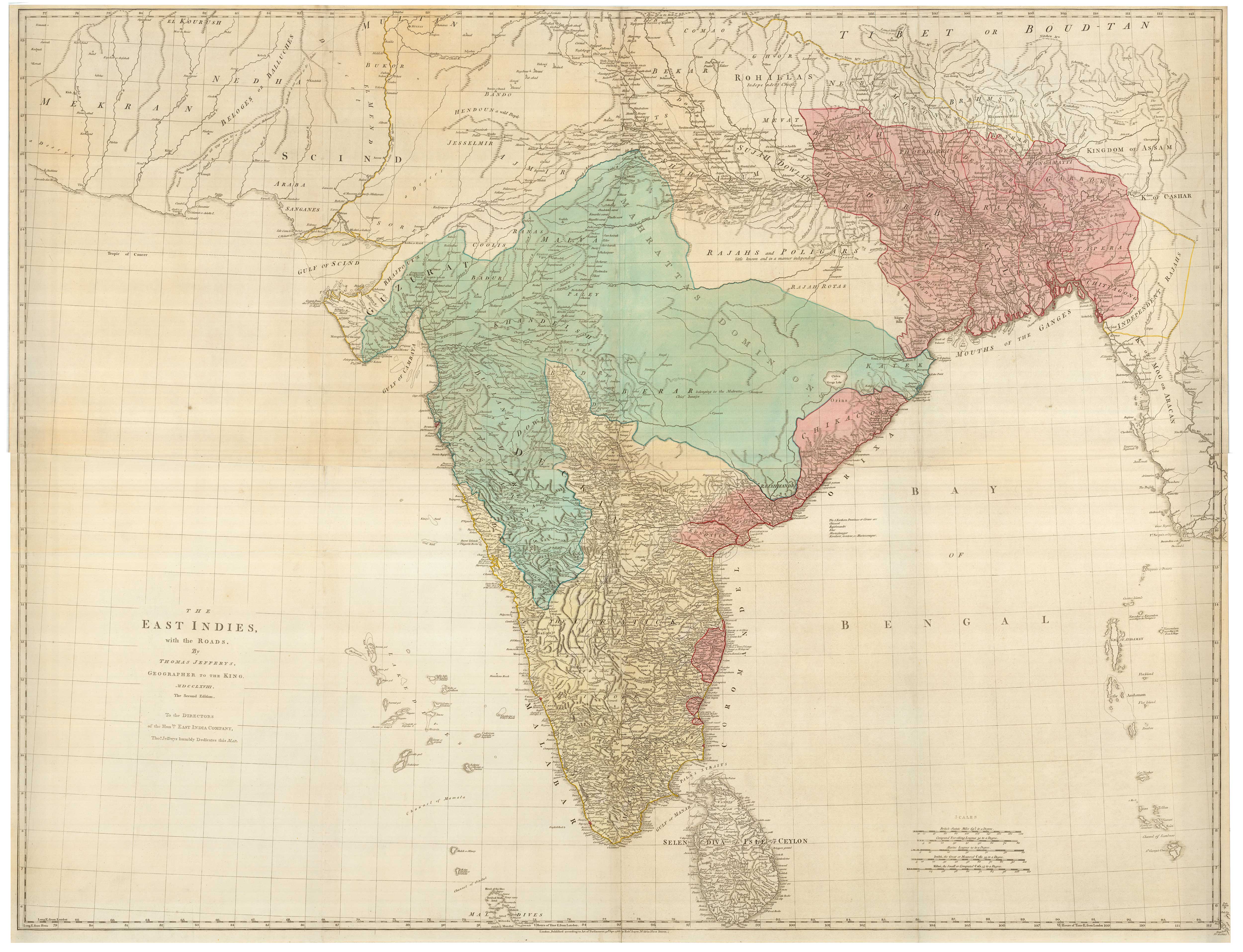 Jefferys India four sheet