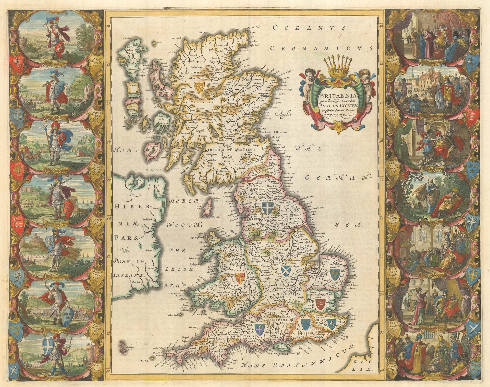 Blaeu Saxon Heptarchy