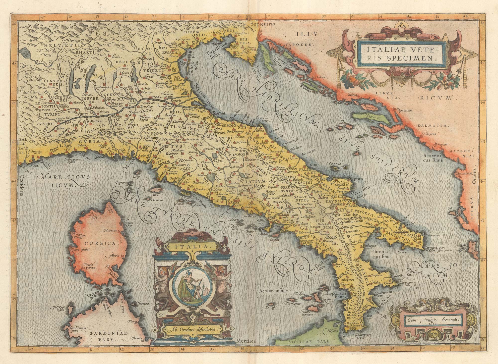 Ortelius Ancient Italy