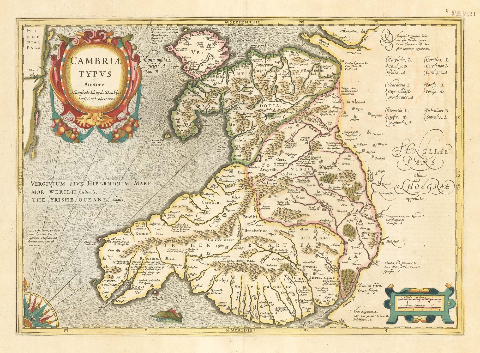 Lhuyd Hondius Wales 1a