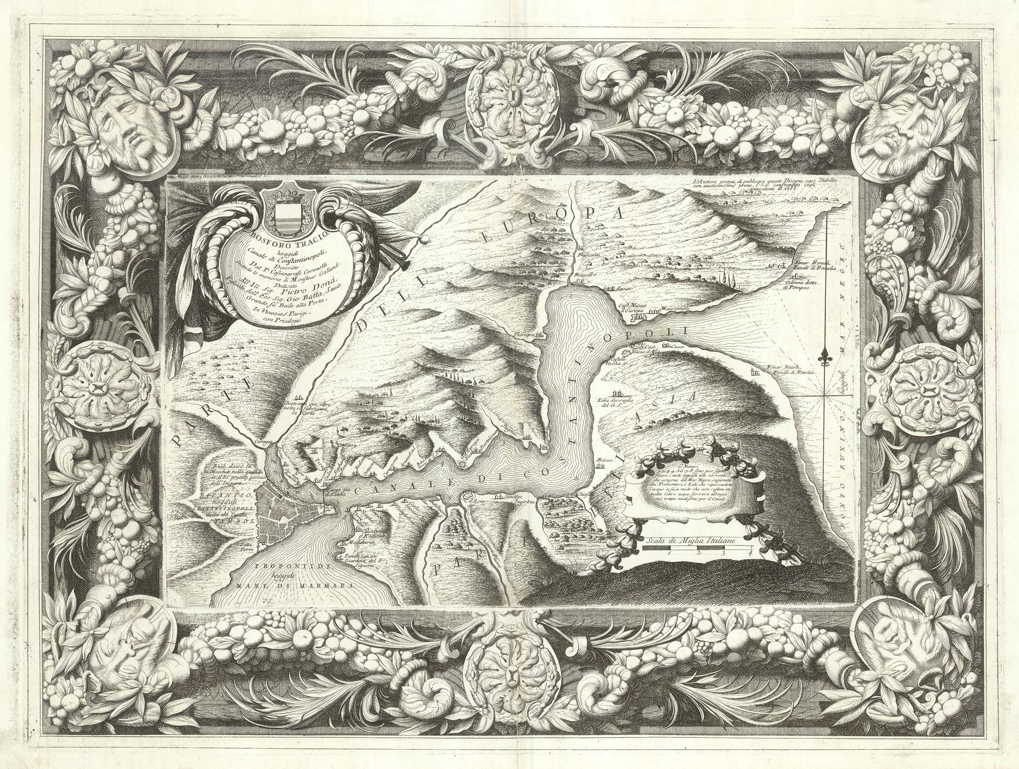 Coronelli Bosphorous with borders